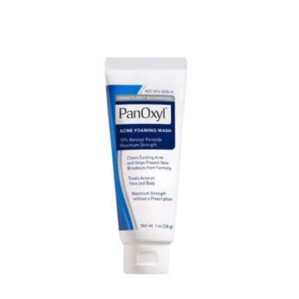PanOxyl Acne Foaming Wash Benzoyl Peroxide 10% Maximum Strength 28g