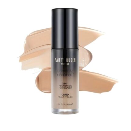 Party Queen Conceal and Perfect 2-in-1 Liquid full Coverage Foundation(Soft beige) -15