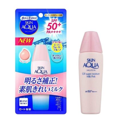 Skin Aqua Super Moisture Milk Sunscreen SPF50+ PA++++ Pink 40ml
