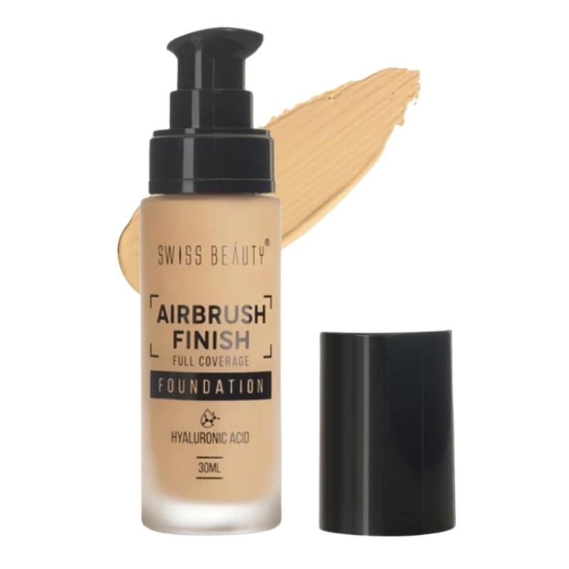 Swiss Beauty Airbrush Finish Foundation Fair Ivory SB-512 Swiss Beauty Airbrush Finish Foundation Fair Ivory SB-512