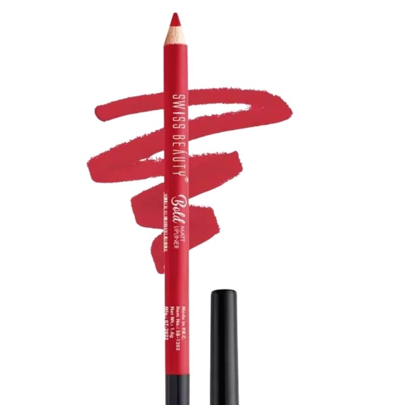 Swiss Beauty Bold Matt Lip Liner HOT RED -05 Swiss Beauty Bold Matt Lip Liner HOT RED -05