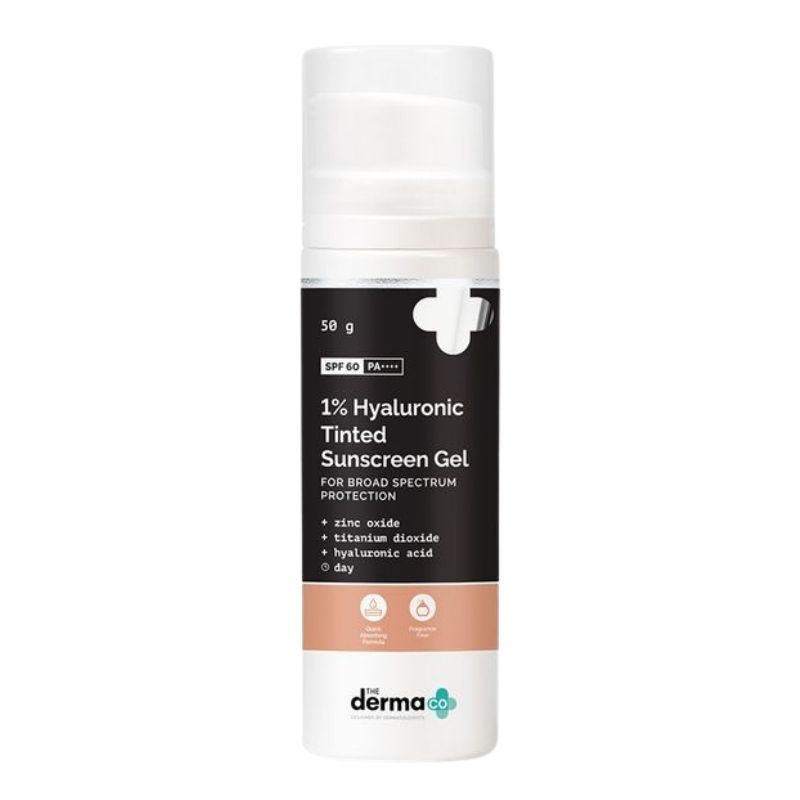 The Derma CO 1% Hyaluronic Tinted Sunscreen Gel for Broad Spectrum Protection 50g The Derma CO 1% Hyaluronic Tinted Sunscreen Gel for Broad Spectrum Protection 50g