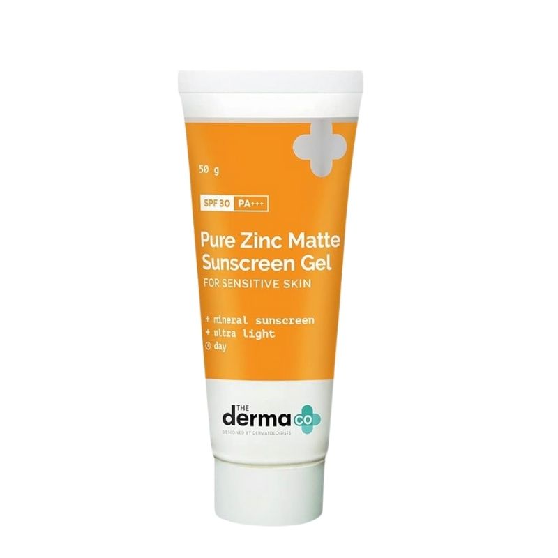 The Derma pure zinc Matte Sunscreen Gel SPF 30 PA+++ 50g The Derma pure zinc Matte Sunscreen Gel SPF 30 PA+++ 50g
