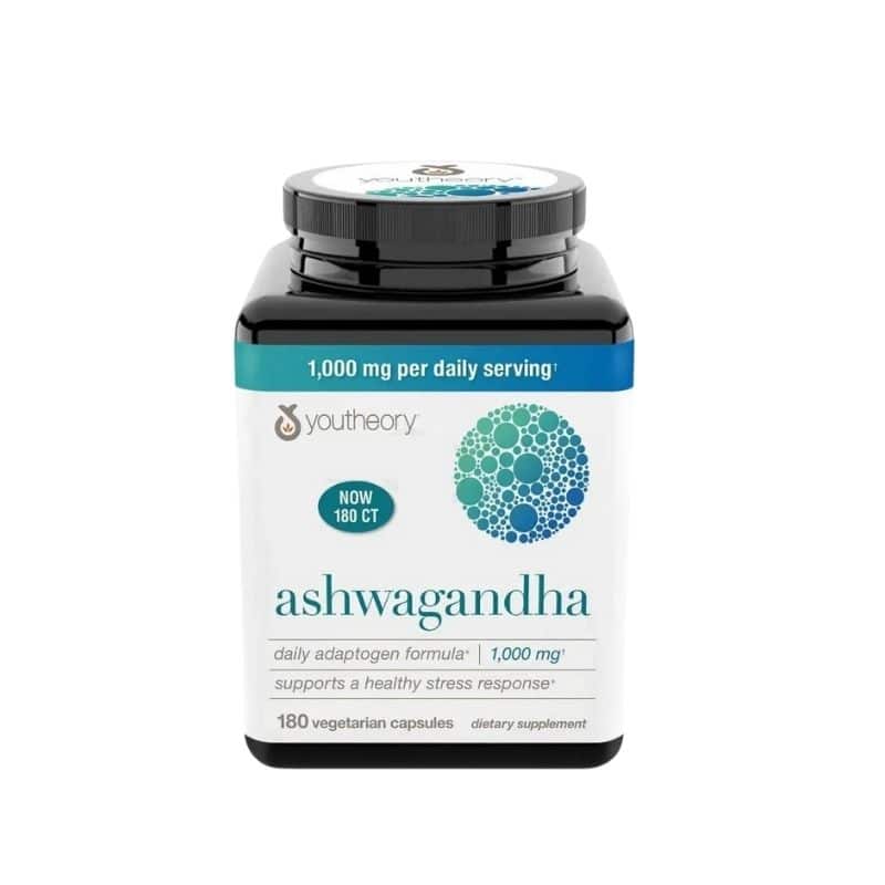 Youtheory Ashwagandha Supplement 180 Tablets Youtheory Ashwagandha Supplement 180 Tablets