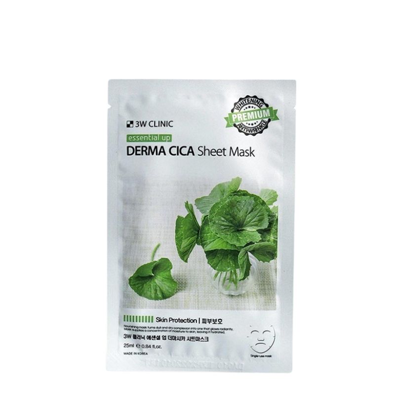 3W Clinic Essential Up Derma Cica Sheet Mask - 25ml 3W Clinic Essential Up Derma Cica Sheet Mask - 25ml