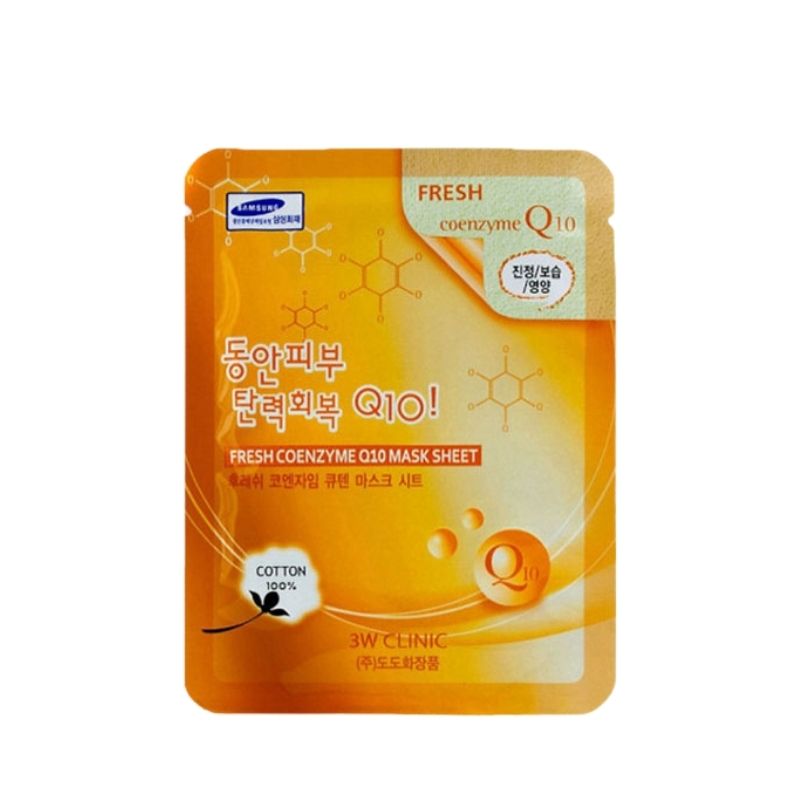 3w Clinic Fresh Coenzyme Q10 Mask Sheet - 23g 3w Clinic Fresh Coenzyme Q10 Mask Sheet - 23g