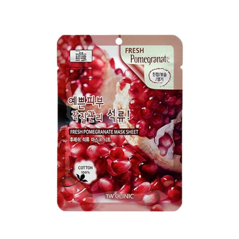 3w Clinic Fresh Pomegranate Mask Sheet - 23g 3w Clinic Fresh Pomegranate Mask Sheet - 23g