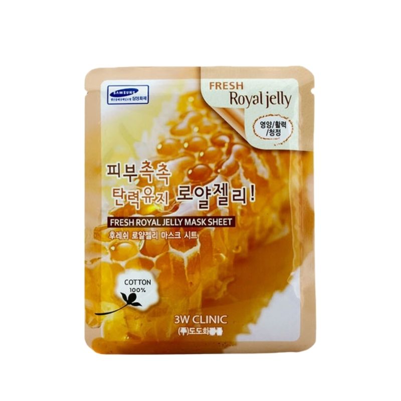 3w Clinic Fresh Royal Jelly Mask Sheet - 23g 3w Clinic Fresh Royal Jelly Mask Sheet - 23g