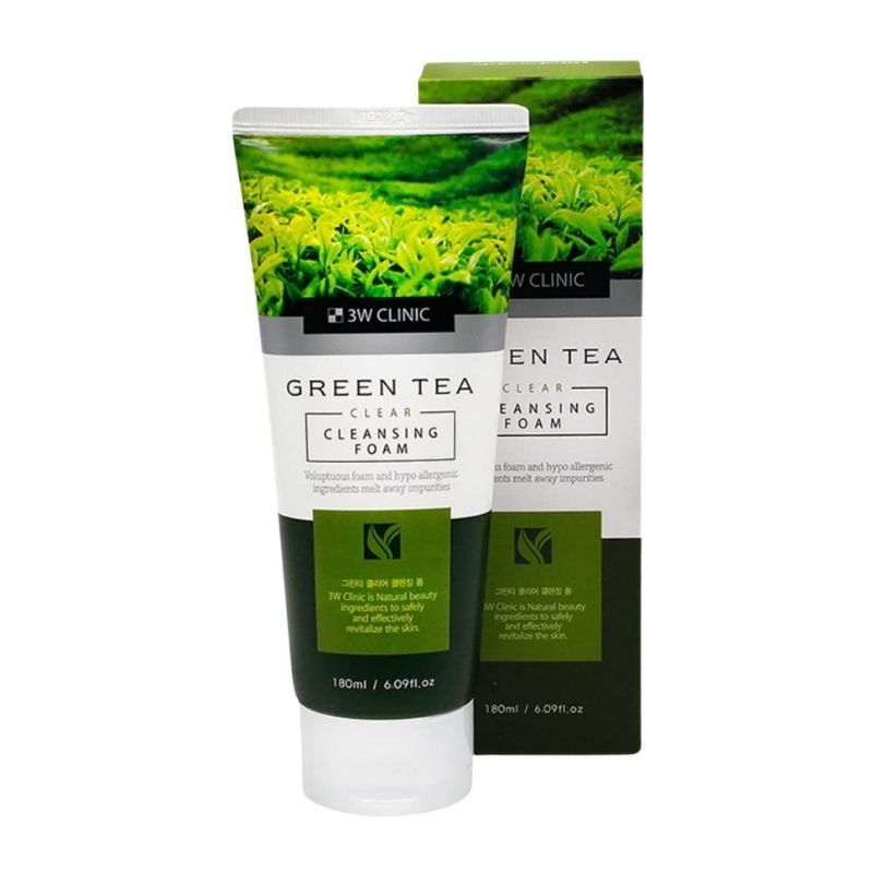 3w Clinic Green Tea Foam Cleansing - 180ml 3w Clinic Green Tea Foam Cleansing - 180ml