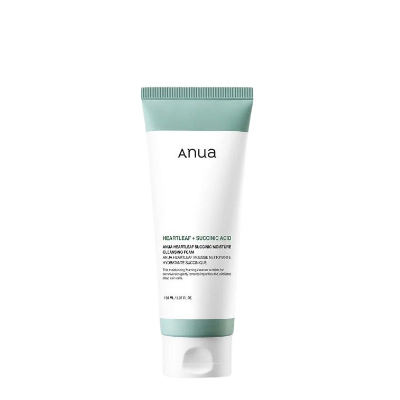 Anua Heartleaf Succinic Moisture Cleansing Foam - 150ml Anua Heartleaf Succinic Moisture Cleansing Foam - 150ml