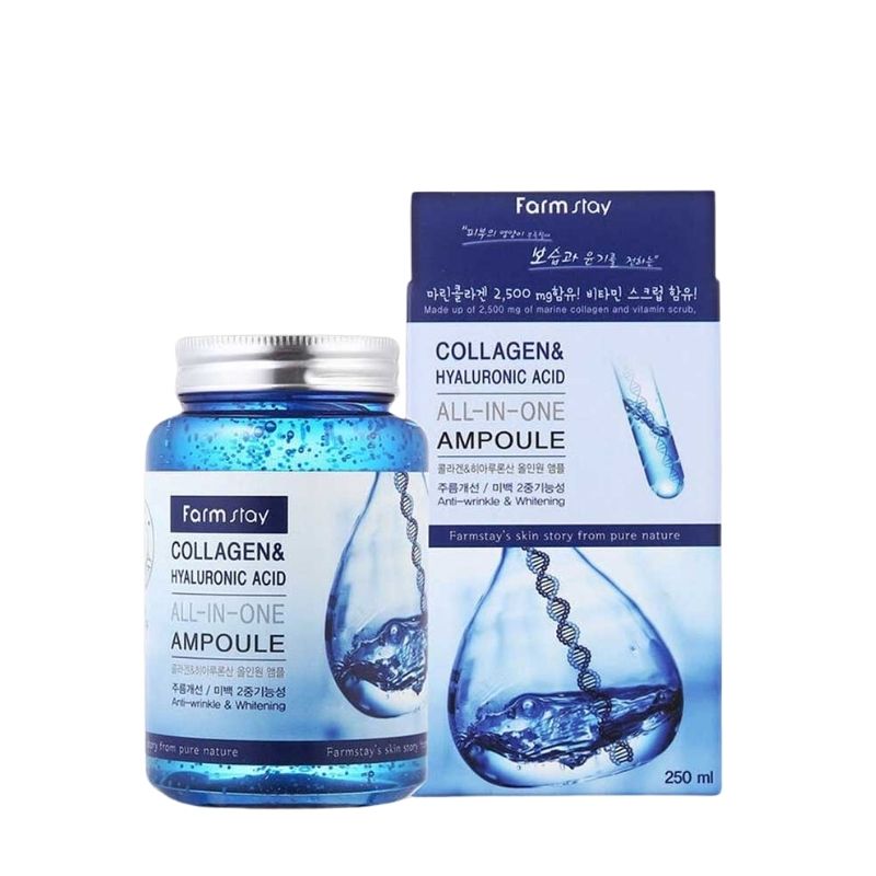 FarmStay Collagen Hyaluronic Acid All-In-One Ampoule - 250ml FarmStay Collagen Hyaluronic Acid All-In-One Ampoule - 250ml