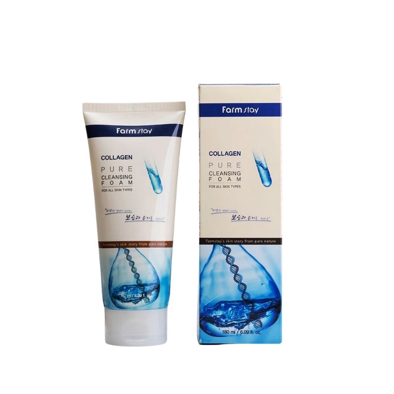 Farmstay Collagen Pure Cleansing Foam - 180ml Farmstay Collagen Pure Cleansing Foam - 180ml