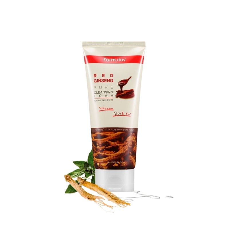 Farmstay Red Ginseng Pure Cleansing Foam - 180ml Farmstay Red Ginseng Pure Cleansing Foam - 180ml