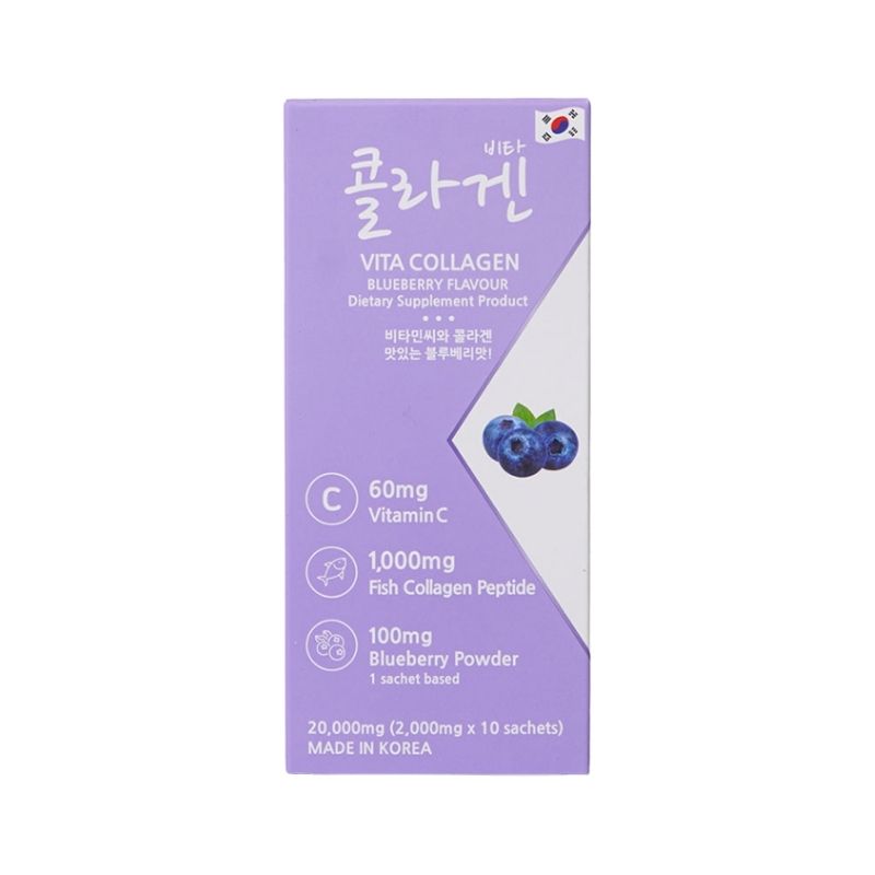 MemberK Vita Collagen Blueberry -10 Sachets MemberK Vita Collagen Blueberry -10 Sachets