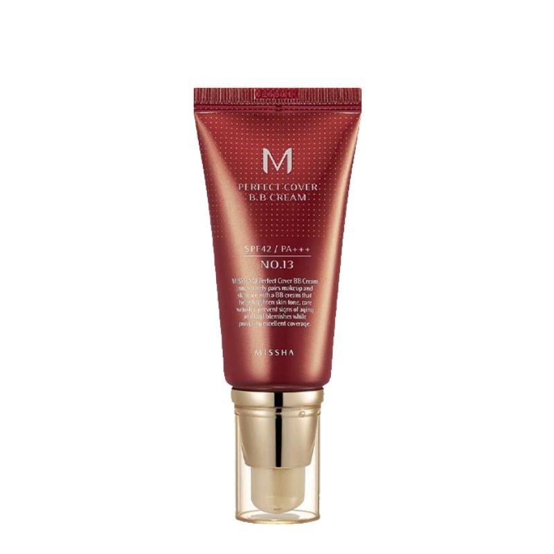Missha M Perfect Cover BB Cream SPF 42 shade No.13 (Bright Beige) - 50ml Missha M Perfect Cover BB Cream SPF 42 shade No.13 (Bright Beige) - 50ml