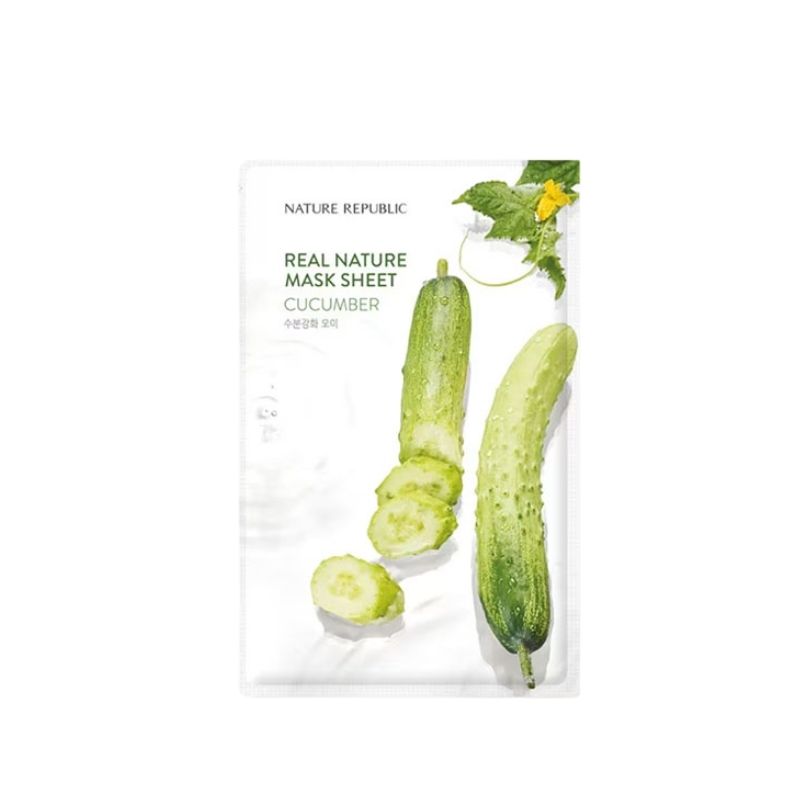 Nature Republic Real Nature Cucumber Mask Sheet - 23ml Nature Republic Real Nature Cucumber Mask Sheet - 23ml