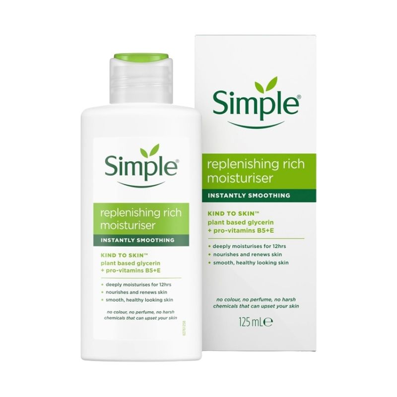 Simple Kind to Skin Replenishing Rich Moisturiser - 125 ml Simple Kind to Skin Replenishing Rich Moisturiser - 125 ml