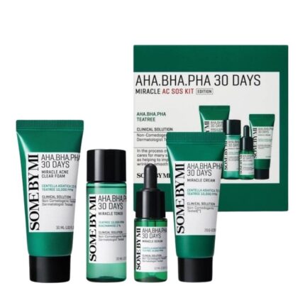 Some By Mi Aha, Bha, Pha 30 Days Miracle AC SOS Kit - 4pcs