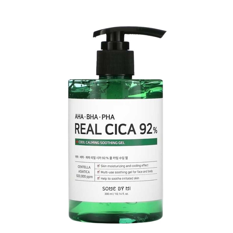 Some by mi AHA, BHA, PHA Real Cica 92% Cool Calming Soothing Gel - 300ml Some by mi AHA, BHA, PHA Real Cica 92% Cool Calming Soothing Gel - 300ml
