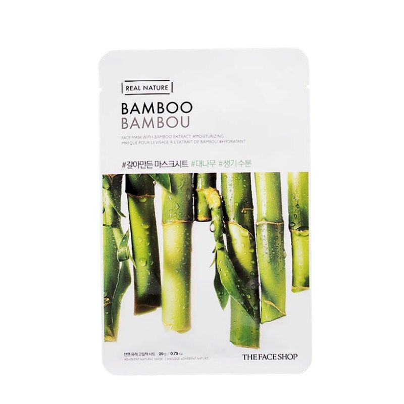 The Face Shop Real Nature Bamboo Face Mask - 20gm The Face Shop Real Nature Bamboo Face Mask - 20gm
