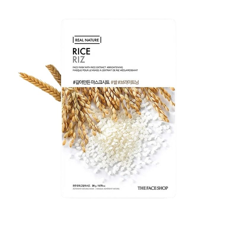 The Face Shop Real Nature Rice Riz Sheet Mask - 20g The Face Shop Real Nature Rice Riz Sheet Mask - 20g