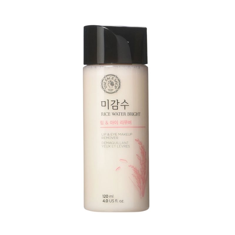 The face shop Rice Water Bright Lip & Eye Makeup Remover -120ml The face shop Rice Water Bright Lip & Eye Makeup Remover -120ml