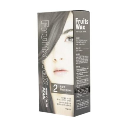 Welcos Fruits Wax Hair Color Pearl (2 Black Brown) - 120gm