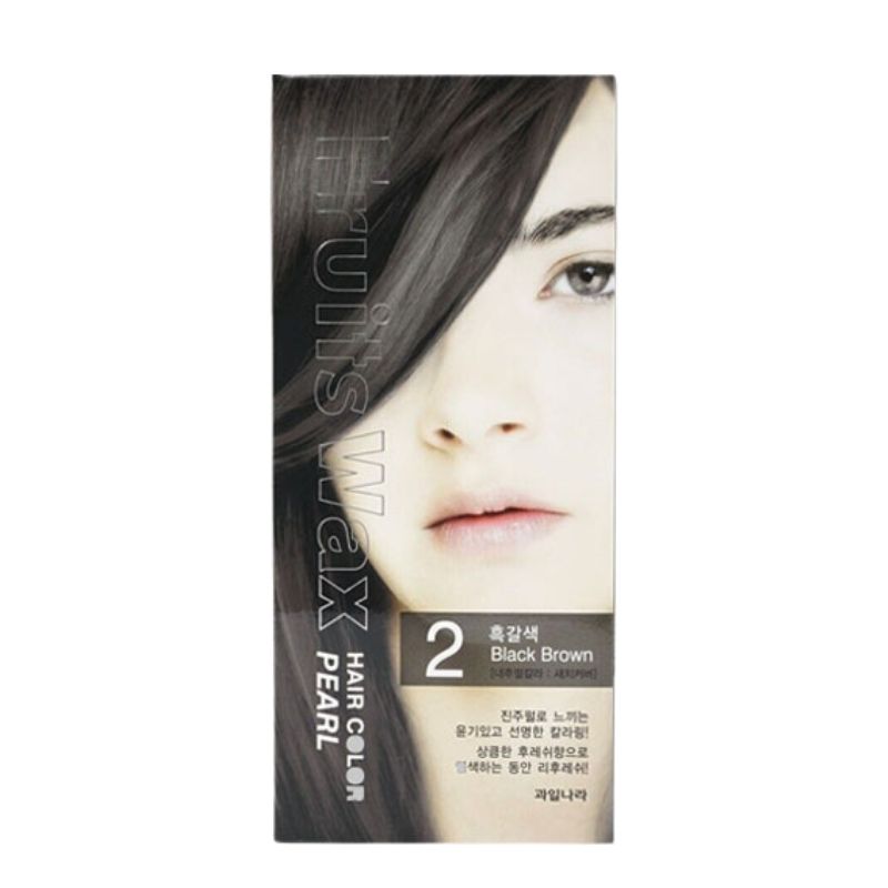 Welcos Fruits Wax Hair Color Pearl (3 Dark Brown) - 120gm Welcos Fruits Wax Hair Color Pearl (3 Dark Brown) - 120gm