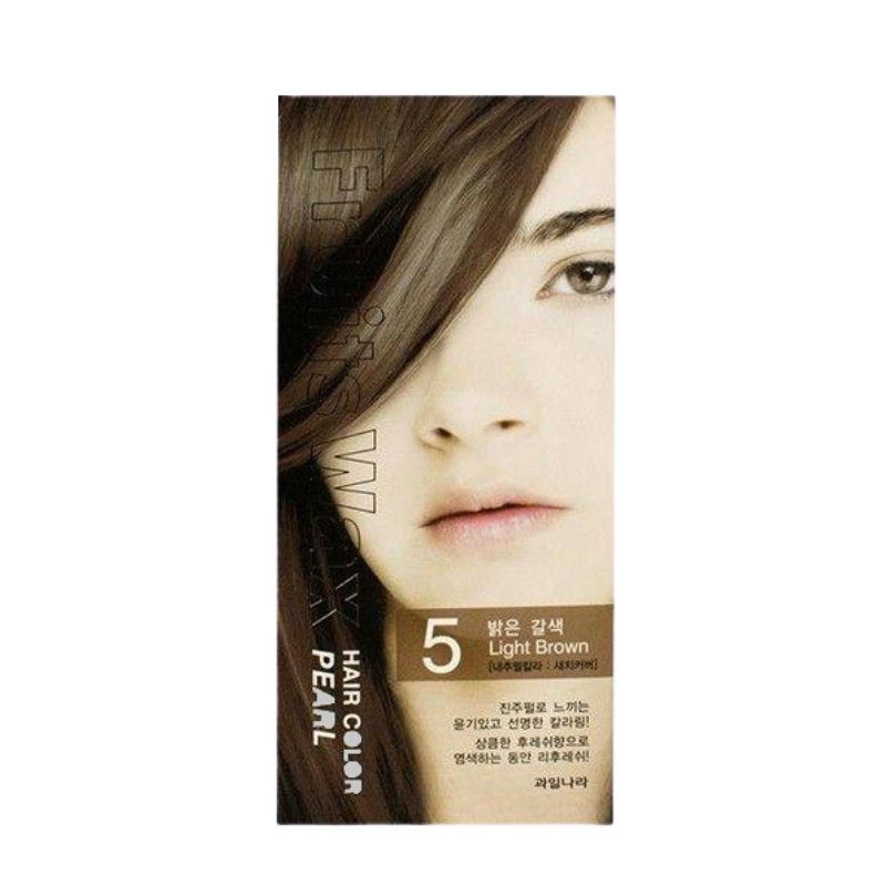 Welcos Fruits Wax Hair Color Pearl (5 Light Brown) - 120gm Welcos Fruits Wax Hair Color Pearl (5 Light Brown) - 120gm