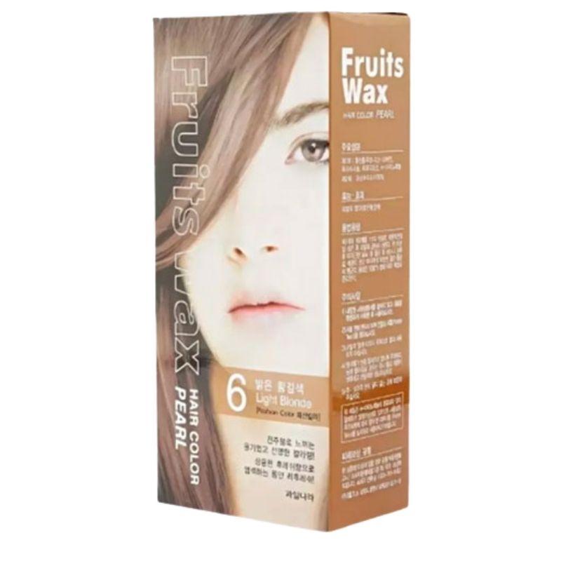 Welcos Fruits Wax Hair Color Pearl (6 Light Blonde) - 120gm Welcos Fruits Wax Hair Color Pearl (6 Light Blonde) - 120gm