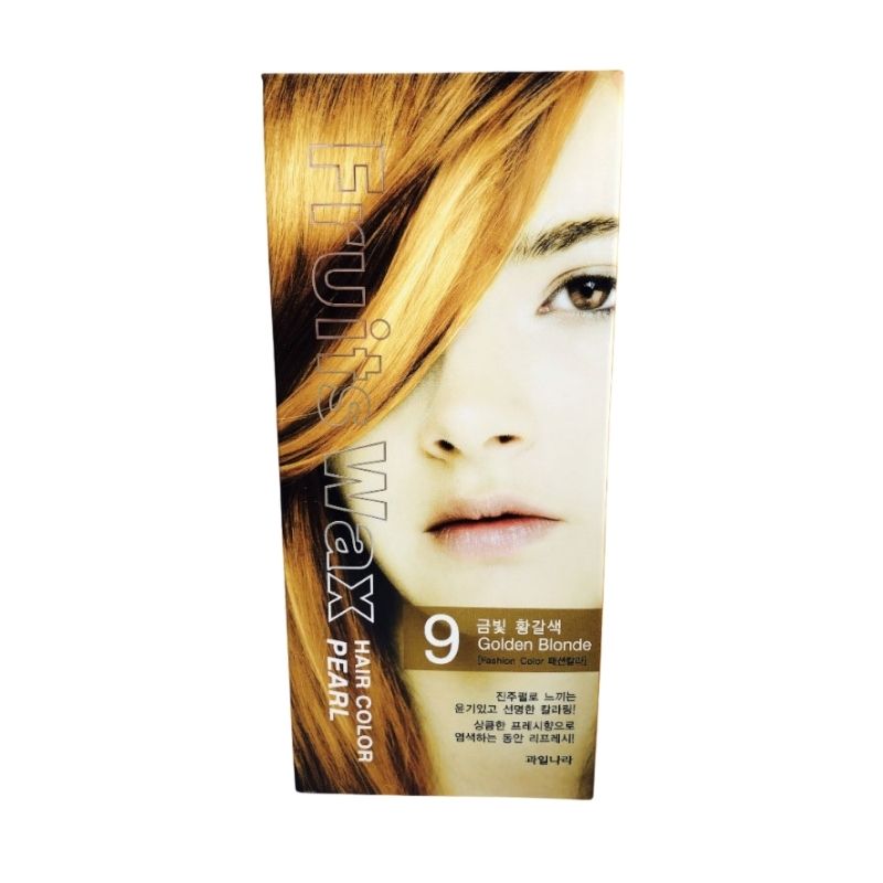 Welcos Fruits Wax Hair Color Pearl (9-Golden Blonde) - 120g Welcos Fruits Wax Hair Color Pearl (9-Golden Blonde) - 120g