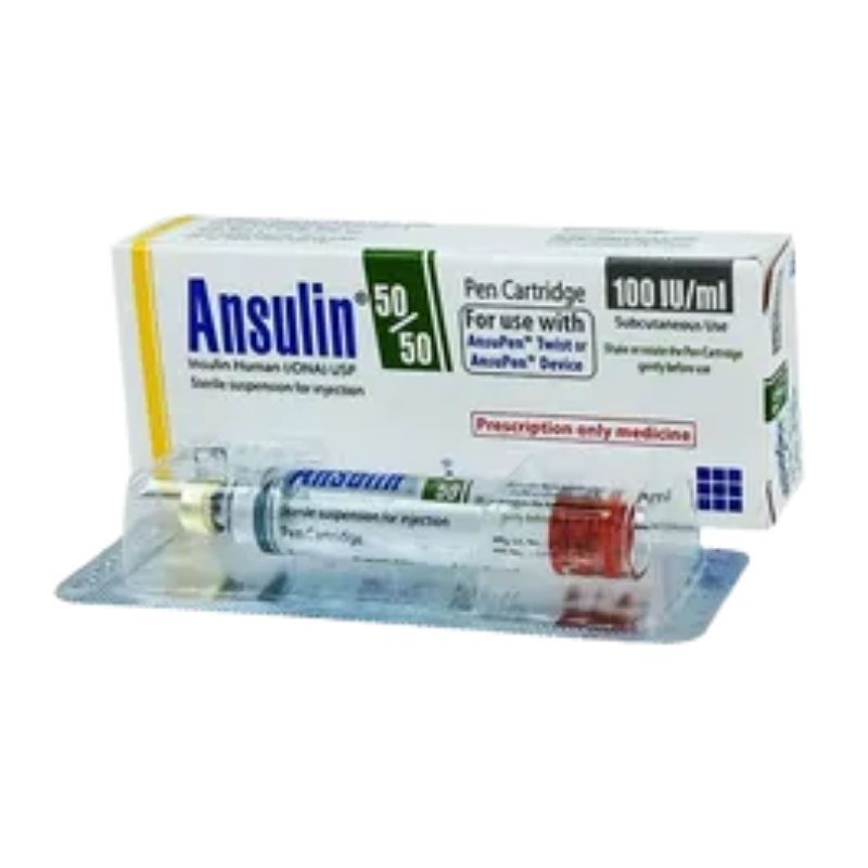 Ansulin 50_50 100IU Penset Ansulin 50/50 100IU Vial