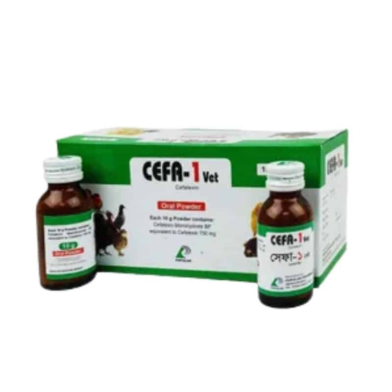 Cefa-1 Vet Oral Powder 10gm Cefa-1 Vet Oral Powder 10gm
