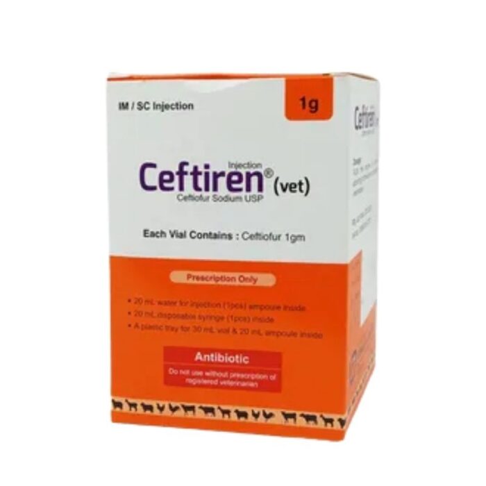Ceftiren 1gm IM/SC Injection – V Shop