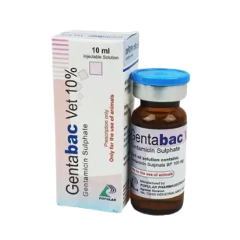 Gentabac Vet Injectable Solution 10ml Gentabac Vet Injectable Solution 10ml
