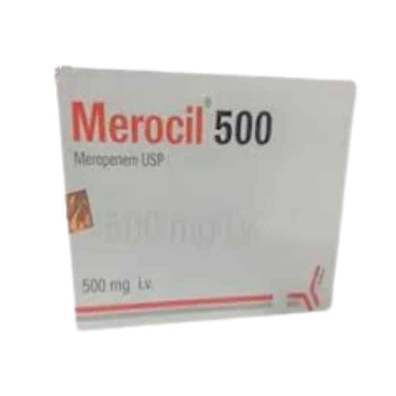 Merocil 500mg Injection – (500mg_vial) Merocil 500mg Injection – (500mg_vial)