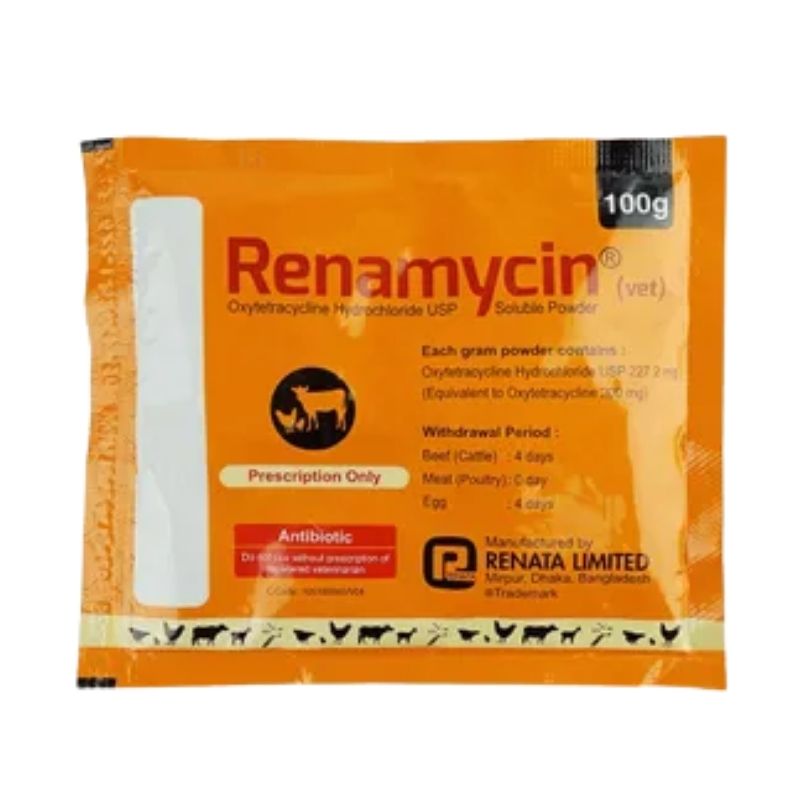 Renamycin Soluble Powder 100gm Pack (Vet) Renamycin Soluble Powder 100gm Pack (Vet)