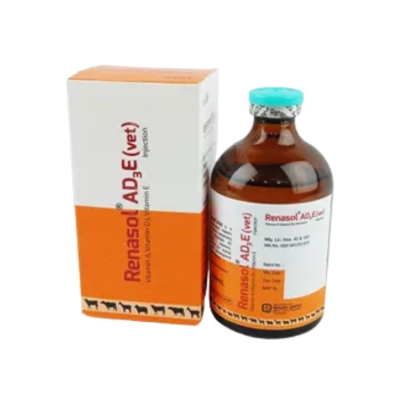 Renasol AD3E 100ml (Vet) IM Injection Renasol AD3E 100ml (Vet) IM Injection