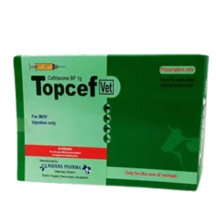 Topcef 1gm IM/IV Vet