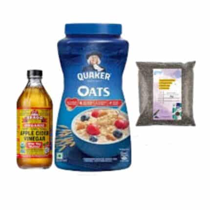 Oats 900gm + Apple Cider vinegar 473ml + Chia seed 1kg