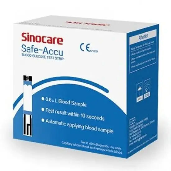 1398860_sinocare-safe-accu-blood-glucose-test-strip-2x25-50pcs-1box-glucometer-strips Sinocare Safe-Accu Test Strip 50 pcs - Image 1