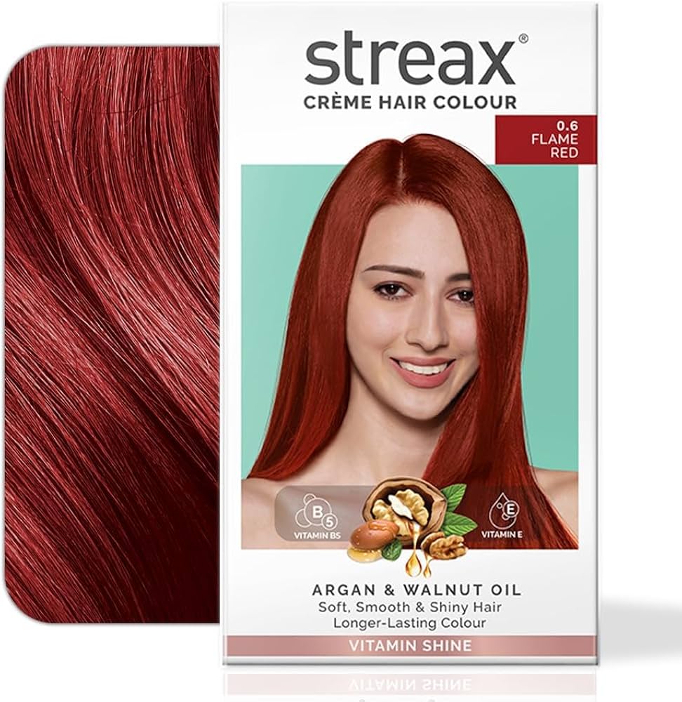 61lQqcr959L._AC_UF1000,1000_QL80_ (2) Streax Creme Hair Colour - 0.6 Flame Red 60ml - Image 1