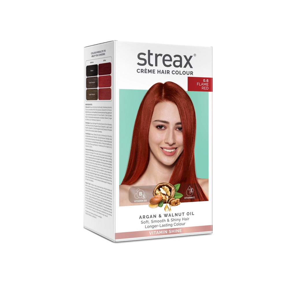 StreaxCremeHairColourFlameRed140ml9e286a Streax Creme Hair Colour - 0.6 Flame Red 140ml - Image 1