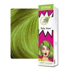 images - 2026-05-13T112421.092 Streax Professional Hold and Play Funky Hair Colour Perky Green 100gm - Image 1